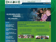 Tablet Screenshot of coursdelangues.com