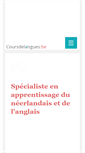 Mobile Screenshot of coursdelangues.be